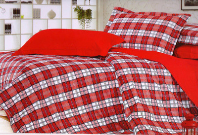 58% OFF on Wrap Cotton Geometric Double Bedsheet