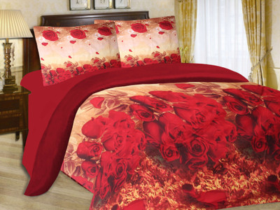 20% OFF on Cadillac Cotton Printed Double Bedsheet
