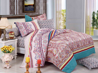 49% OFF on Boston Cotton Printed Double Bedsheet