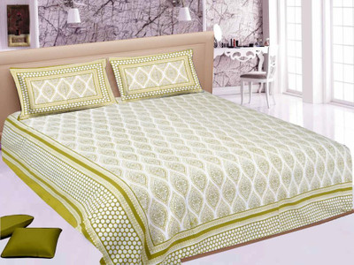 42% OFF on Jaipur Printex Cotton Printed Double Bedsheet