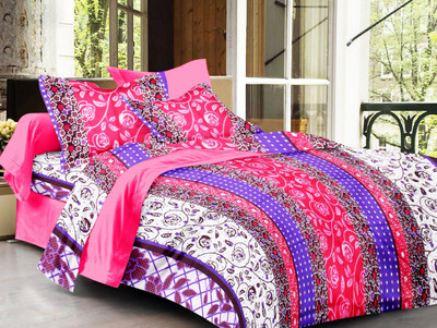 53% OFF on Sparkk Home Cotton Printed Double Bedsheet