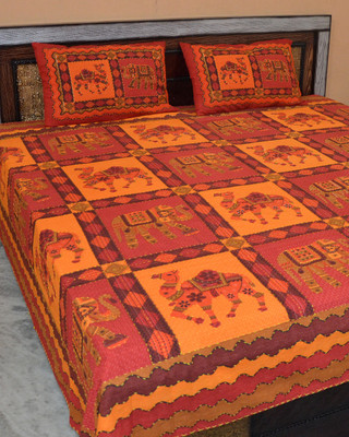 58% OFF on Famacart Cotton Animal Double Bedsheet