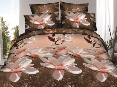 32% OFF on Boston Polycotton Floral Double Bedsheet