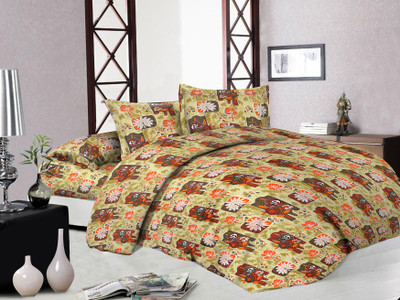 61% OFF on Bazarvilla Cotton Floral Double King Bedsheet