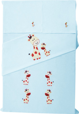 29% OFF on Baby Rap Cotton Embroidered Crib Bedsheet