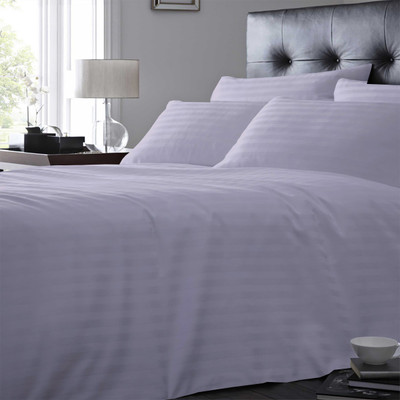 5% OFF on LNT Cotton Striped Single Bedsheet