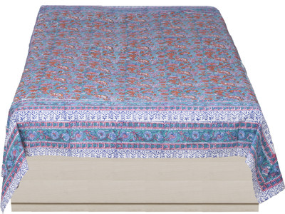14% OFF on Rama Cotton Floral Single Bedsheet