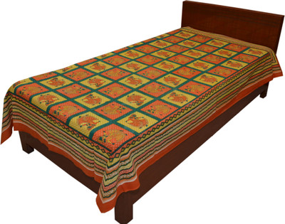 49% OFF on RajLaxmi Cotton Floral Single Bedsheet