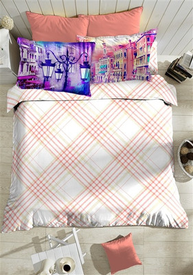 Portico New York Cotton Printed Single Bedsheet 1 Bed Sheet, 1 Pillow Covers, Multicolor
