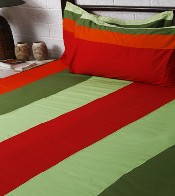 37% OFF on Lullabies By Sukuma Cotton Solid King Bedsheet