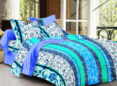 53% OFF on Sparkk Home Cotton Printed Double Bedsheet