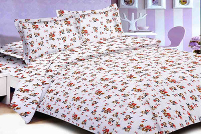 53% OFF on Urban Style Cotton Floral Double Bedsheet Bedsheet, White 53% OFF on Urban Style Cotton Floral Double Bedsheet Bedsheet, White