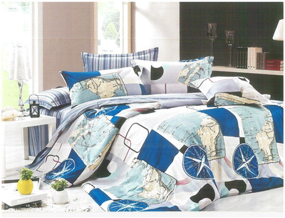 24% OFF on Ross Luxury Living Cotton Graphic Double Bedsheet