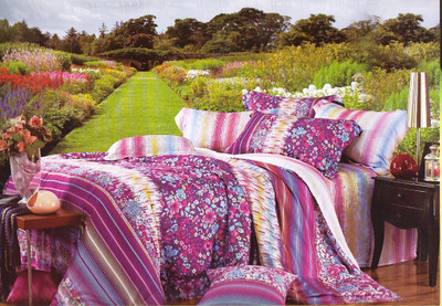 63% OFF on Wrap Cotton Floral Double Bedsheet