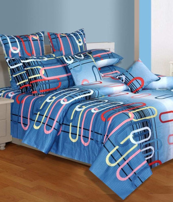 33% OFF on North West Cotton Printed Double Bedsheet 1 Double Bedsheet, 2 Pillow Cases, Multicolor