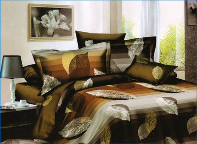 32% OFF on Skap Cotton Abstract Double Bedsheet