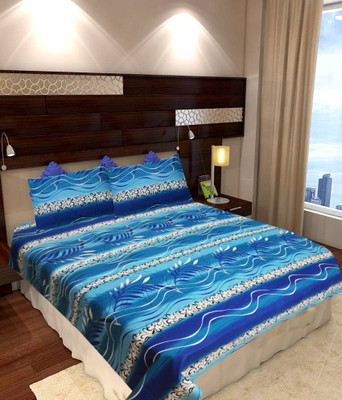 64% OFF on Homefab India Cotton Floral Double Bedsheet 1 Bedsheet, Multicolor