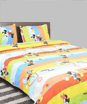 58% OFF on Breeza Polycotton 3D Printed Double Bedsheet