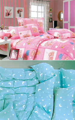 75% OFF on Fabhomes Polycotton Geometric Double Bedsheet