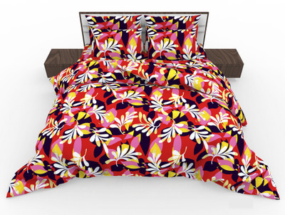 36% OFF on Divine Closet Cotton Floral Queen Bedsheet
