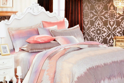 50% OFF on Valtellina Cotton Printed Double King Bedsheet