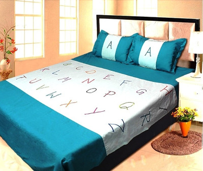 37% OFF on Lullabies By Sukuma Cotton Solid King Bedsheet