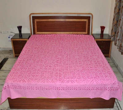 50% OFF on Lal Haveli Cotton Abstract Double Bedsheet