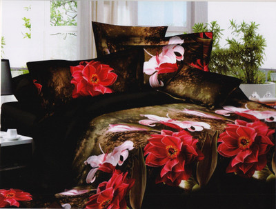 42% OFF on Gran Polycotton Abstract Double Bedsheet