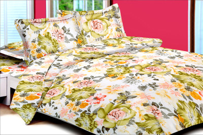 63% OFF on Urban Style Cotton Floral Double Bedsheet 1 Bedsheet, 2 Pillow cover, Green 63% OFF on Urban Style Cotton Floral Double Bedsheet 1 Bedsheet, 2 Pillow cover, Green