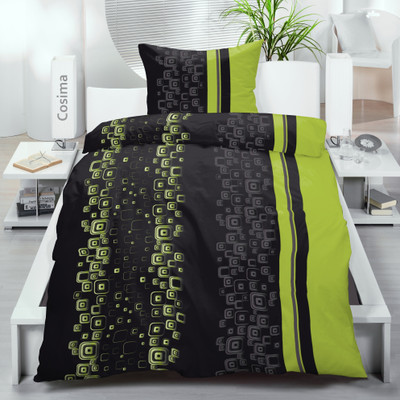 61% OFF on Aalidhra Polyester Silk Blend Checkered Single Bedsheet Single Bedsheet, 1 Pillow Cover, Black