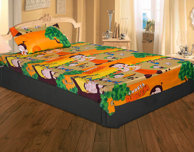 52% OFF on eCraftIndia Cotton, Satin Graphic Single Bedsheet 1 Single Bedsheet, 1 Pillow Cover, Multicolor 52% OFF on eCraftIndia Cotton, Satin Graphic Single Bedsheet 1 Single Bedsheet, 1 Pillow Cover, Multicolor