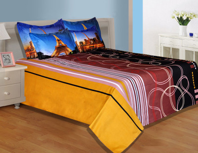 26% OFF on Salona Bichona Satin Striped King Bedsheet 1 Bedsheet, 2 Pillow Covers, Red 26% OFF on Salona Bichona Satin Striped King Bedsheet 1 Bedsheet, 2 Pillow Covers, Red