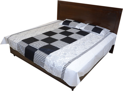 27% OFF on Bichawan Cotton Printed Queen sized Double Bedsheet