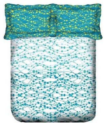Trident Cotton Printed Queen Bedsheet Trident Cotton Printed Queen Bedsheet
