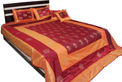 64% OFF on Soundarya Polyester Silk Blend Abstract Double Bedsheet 64% OFF on Soundarya Polyester Silk Blend Abstract Double Bedsheet