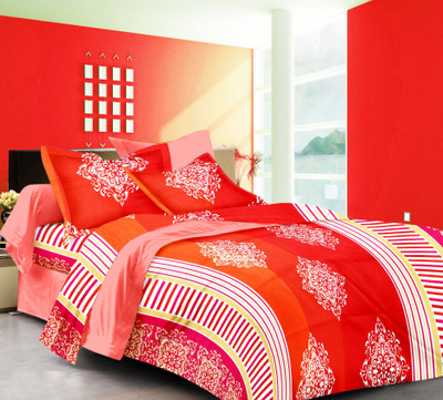 53% OFF on Sparkk Home Cotton Printed Double Bedsheet