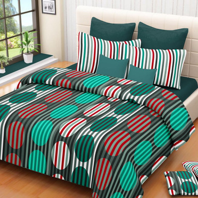 53% OFF on Aneka Cotton Geometric Double Bedsheet 1 bedsheet, 2 pillow covers, Multicolor 53% OFF on Aneka Cotton Geometric Double Bedsheet 1 bedsheet, 2 pillow covers, Multicolor