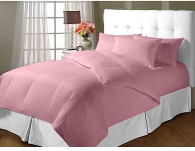 19% OFF on Blush Cotton Solid Double Bedsheet