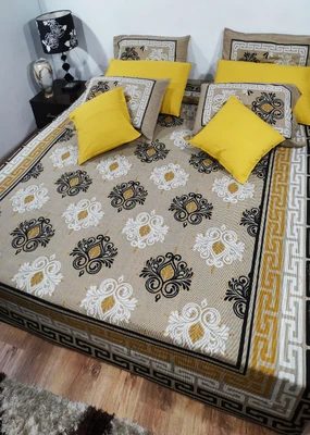 53% OFF on Heritagefabs Cotton Printed Double Bedsheet