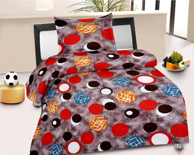 37% OFF on Caps Cotton Self Design Single Bedsheet