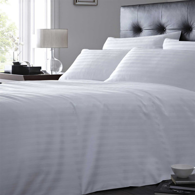 5% OFF on LNT Cotton Striped Single Bedsheet