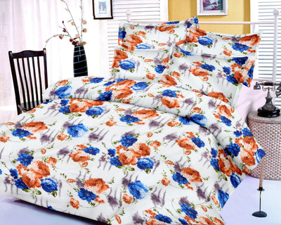 23% OFF on Caps Satin Self Design Single Bedsheet
