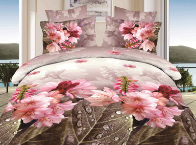 32% OFF on Boston Polycotton Floral Double Bedsheet