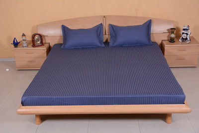 57% OFF on Ctm Textile Mills Satin Striped Double Bedsheet