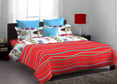 20% OFF on Home Expressions USA Cotton Printed Double Bedsheet 1 Bed Sheet, 2 Pillow Covers, Red 20% OFF on Home Expressions USA Cotton Printed Double Bedsheet 1 Bed Sheet, 2 Pillow Covers, Red