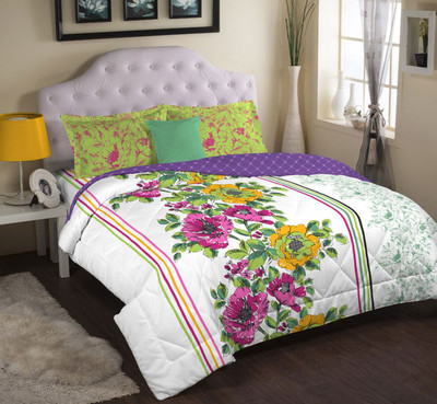 11% OFF on Portico Cotton Floral Double Bedsheet 1 Bedsheet, 2 Pillow Covers, Multicolor 11% OFF on Portico Cotton Floral Double Bedsheet 1 Bedsheet, 2 Pillow Covers, Multicolor