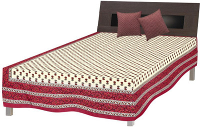 68% OFF on RajLaxmi Cotton Checkered Single Bedsheet