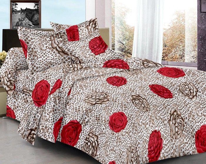 50% OFF on Divine Closet Cotton Floral Double Bedsheet