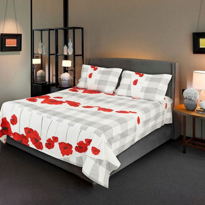 50% OFF on Hemlines Cotton Floral Double Bedsheet 50% OFF on Hemlines Cotton Floral Double Bedsheet