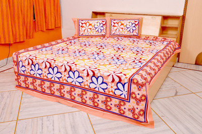60% OFF on Mail Bazaar Cotton Printed Double Bedsheet